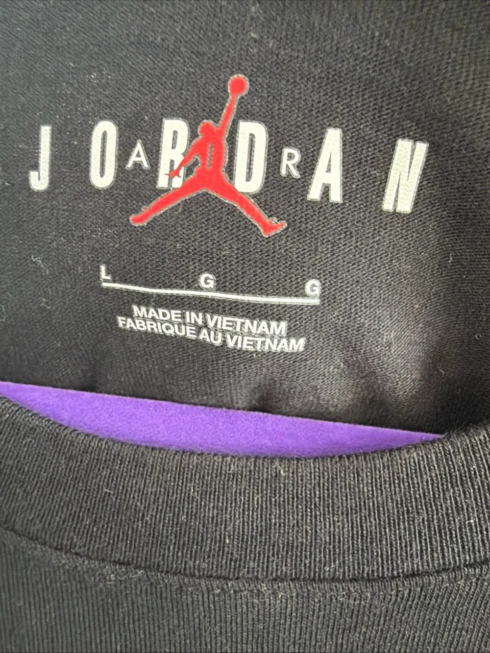 Jordan Flight Mvp Short-Sleeve Men Black T-shirt Size Large